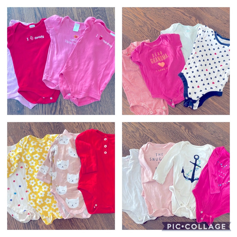 Bundle of 16 onesies 6-12 months